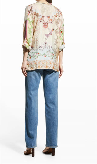 Johnny Was - Blusa com botões no centro de Seline