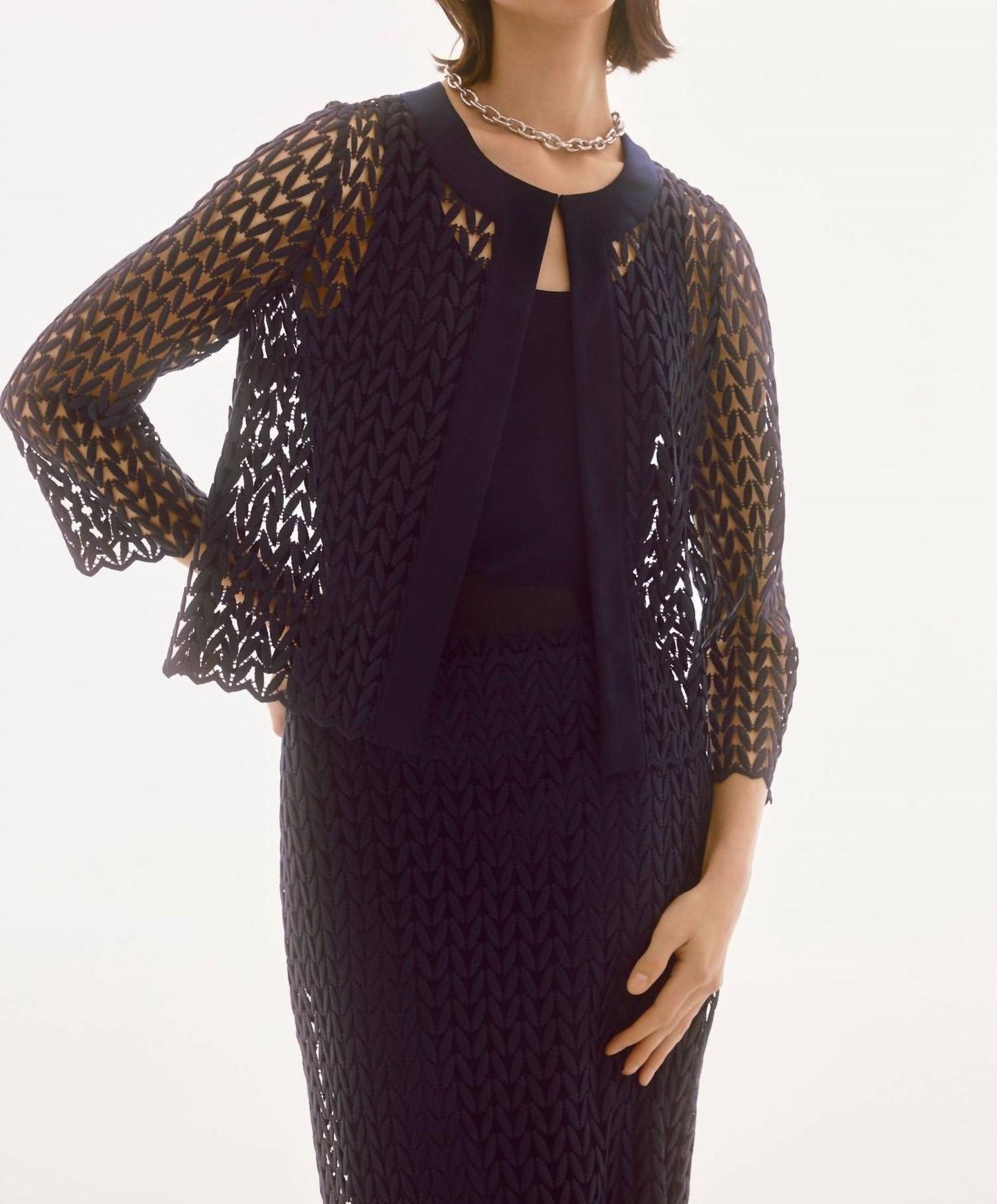 Joseph Ribkoff - Embroidered Formal Pullover