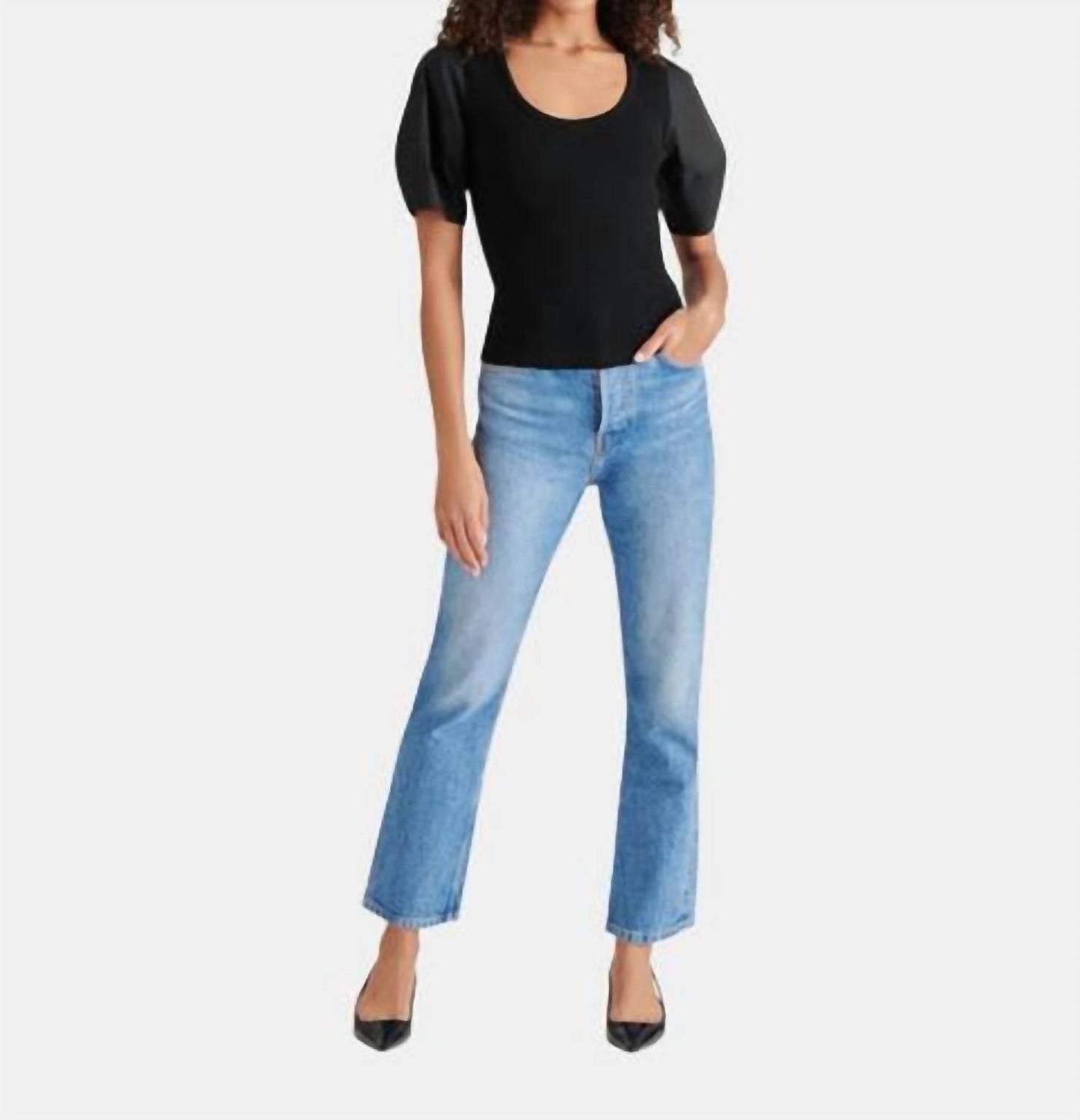 Steve Madden - Valetta Puffed Short Sleeve Top