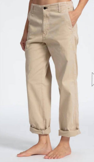 Askk Ny - Calça Chino Relaxada de Cintura Baixa