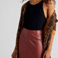Free People - FEMME LEATHER SKIRT