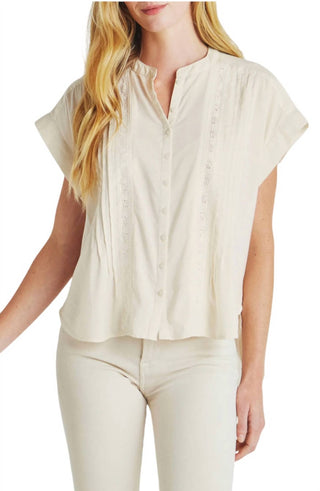 Blusa de renda Paloma Pintuck esplêndida