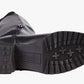 Botas sociais femininas Barganbin Chic Sophisticated acima do joelho em couro sintético, pretas, tamanho 8,5