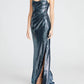 Theia - Women's Sky Draped Strapless Gown