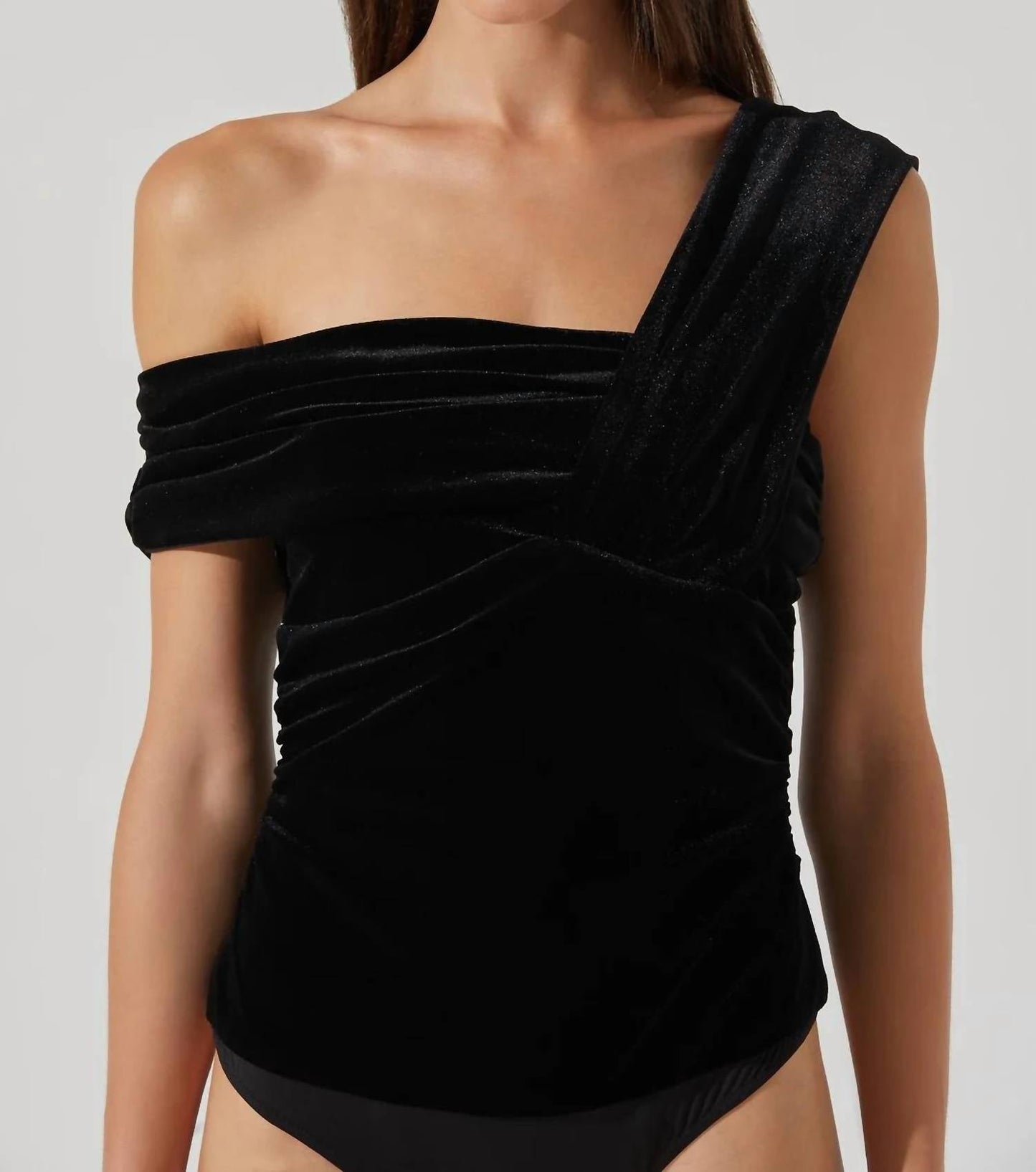 Astr - Holly Velvet Off The Shoulder Bodysuit