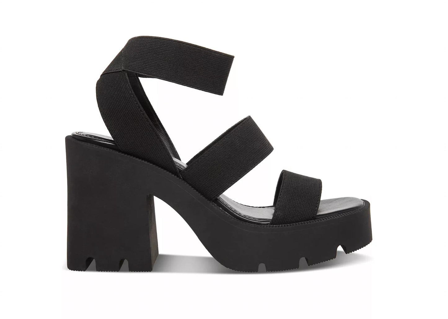 Steve Madden - Women's Round Toe Strappy Lug Platform Sandals