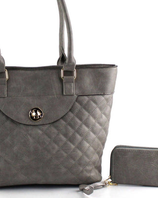 Ar New York - Women's Quilted 2 In 1 Tote Bag