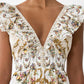 Camilla - Tiered Maxi Dress With Neck Frill