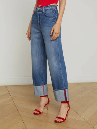 L'Agence - Leighton Uh/r Cuff Stovep Jeans