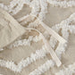 King/Cal King 3 Piece Tufted Cotton Duvet Cover Set