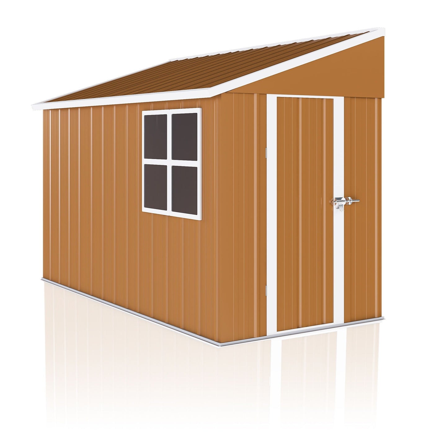 Weatherproof Storage Shed With Double Doors and Ventilation