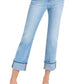 Risen - High Rise Cuffed Straight Jeans