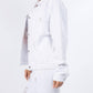 American Bazi - Graphic Distressed Denim Jacket