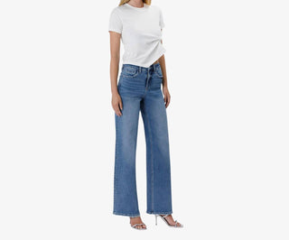 Lovervet - Tummy Control Wide Leg Jeans