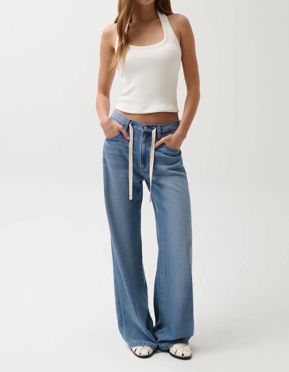 Pistola - Jadyn Mid Rise Drawstring Jeans
