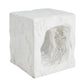 Lyra Outdoor Patio Karst Cave Inspired MGO Side Table White