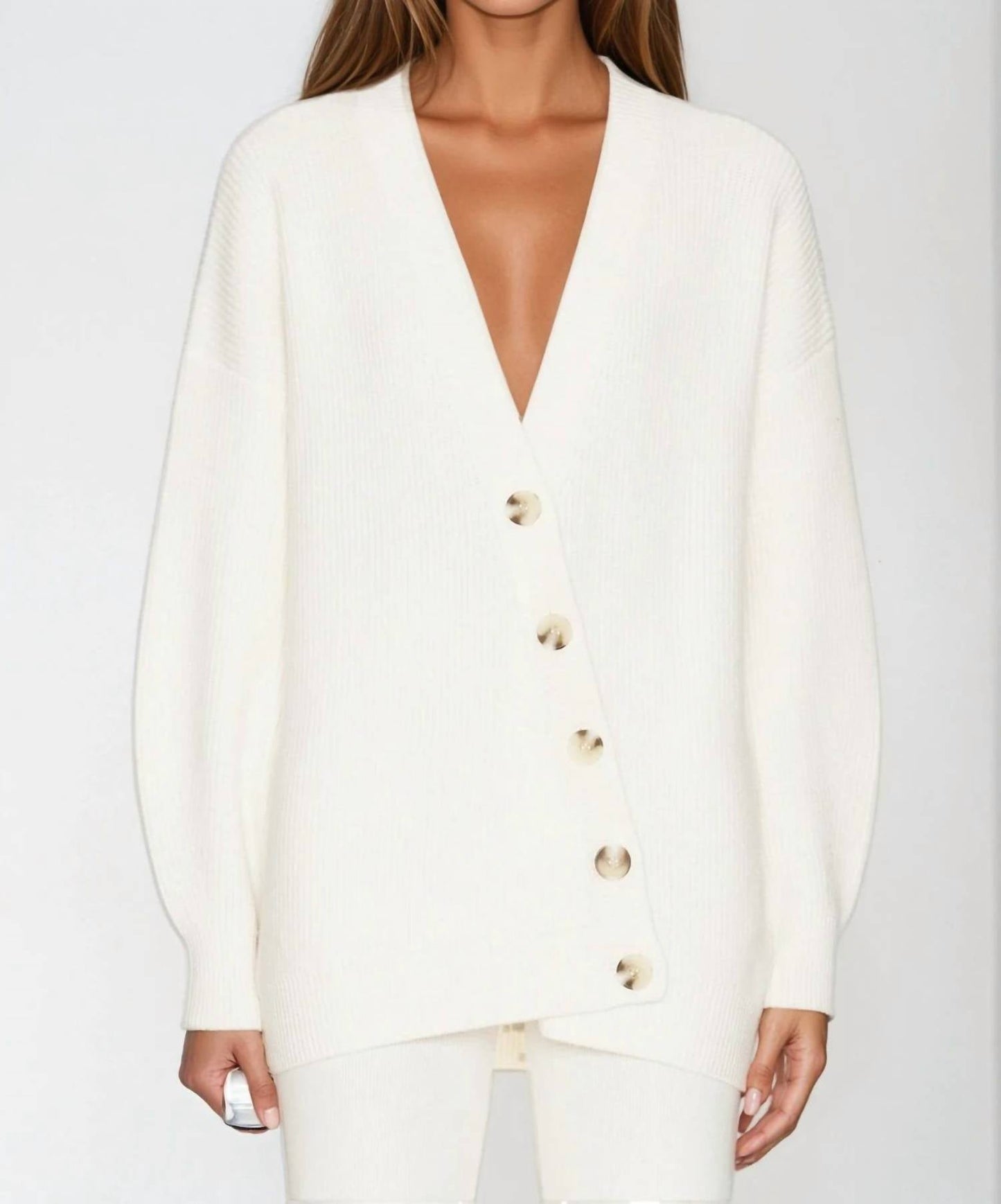 525 America - Women's Evelyn Asymmetrical Luxe Oversized Cardigan