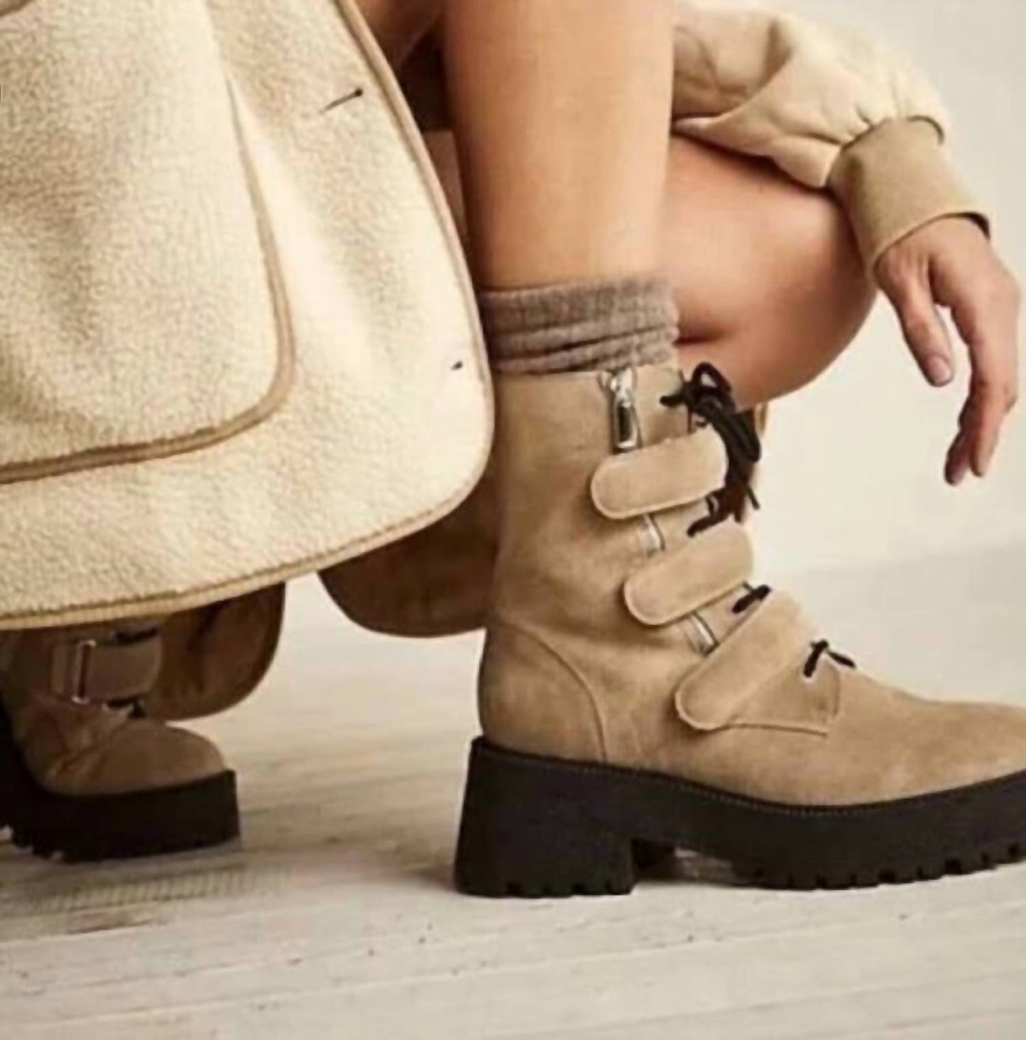 Free People - Emmett Lace Up Lug Bootie