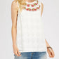 Entro - Floral Embroidered Lace Top