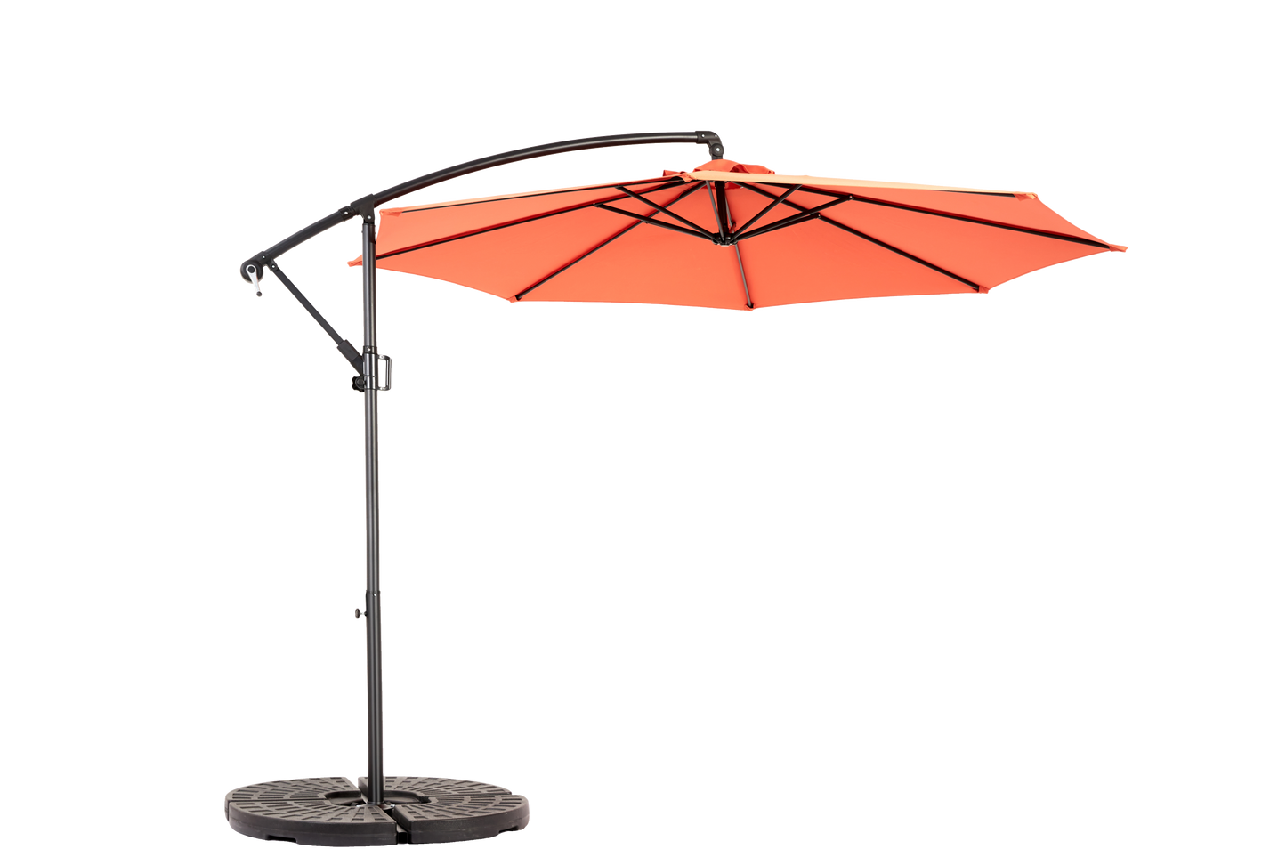 10ft Offset Hanging Market Patio Umbrella with Easy Tilt Adjustment