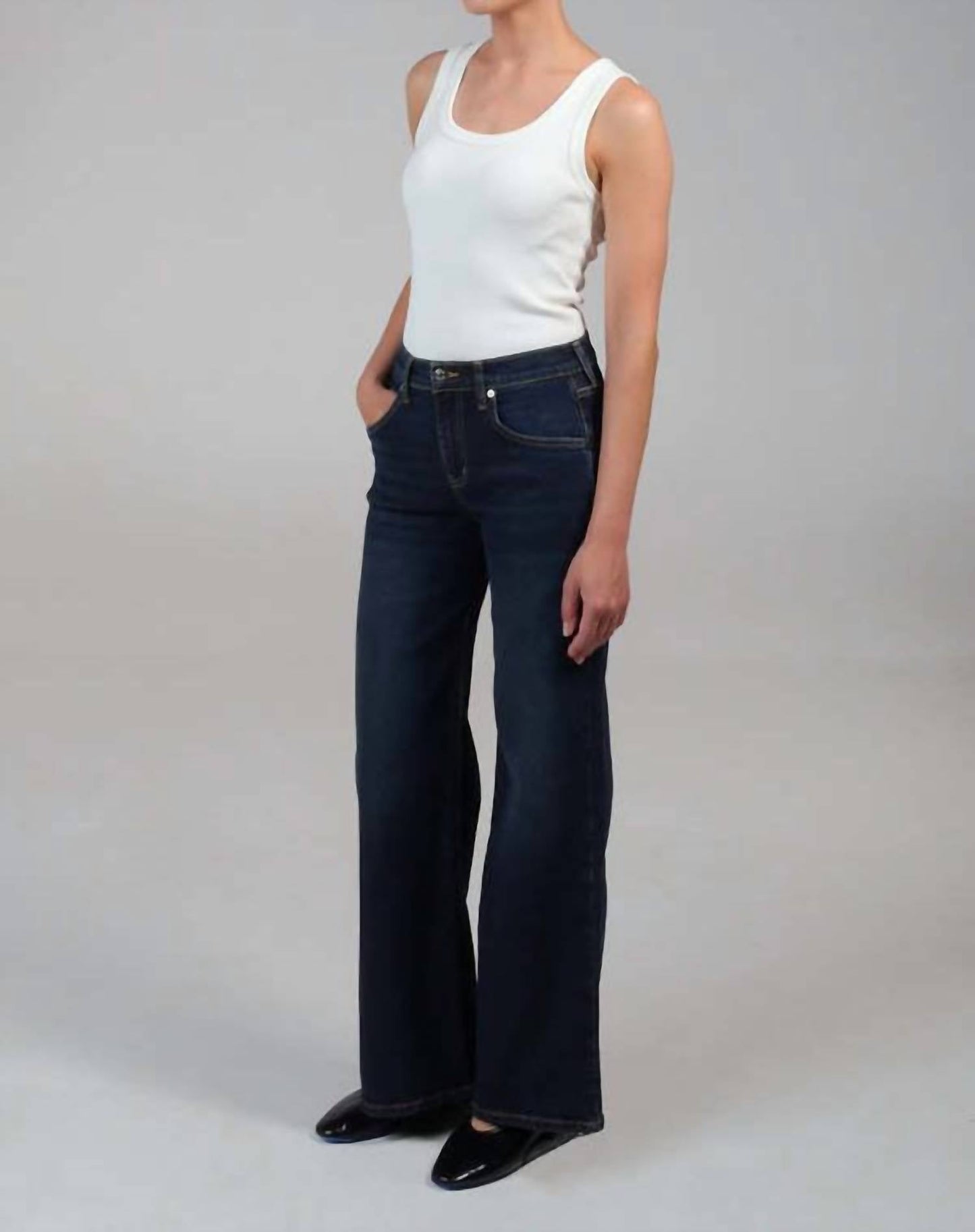 Etica - Romi Mid Rise Wide Leg Jean