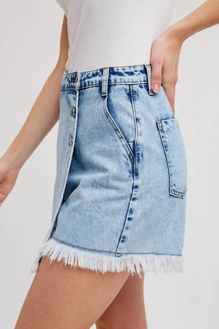 Bluivy - SAIA JEANS COM ACABAMENTO DESFIADO