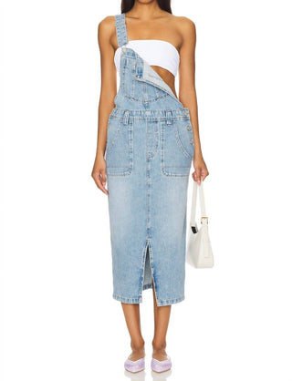 Free People - Bardot Denim Skirtall Overalls
