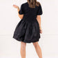 2.7 August Apparel - Short Sleeve Organza Mini Dress