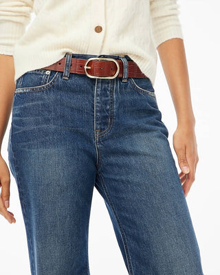 J.Crew - Jeans vintage de perna larga com braguilha de botão, edição premium