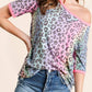 Bibi - Leopard Raglan Sleeve Top