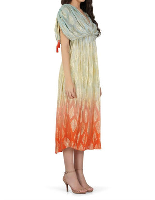 America & Beyond - Magnolia Lurex Maxi Dress