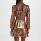 Paige - Noah Metallic Dress Long Sleeve Mini