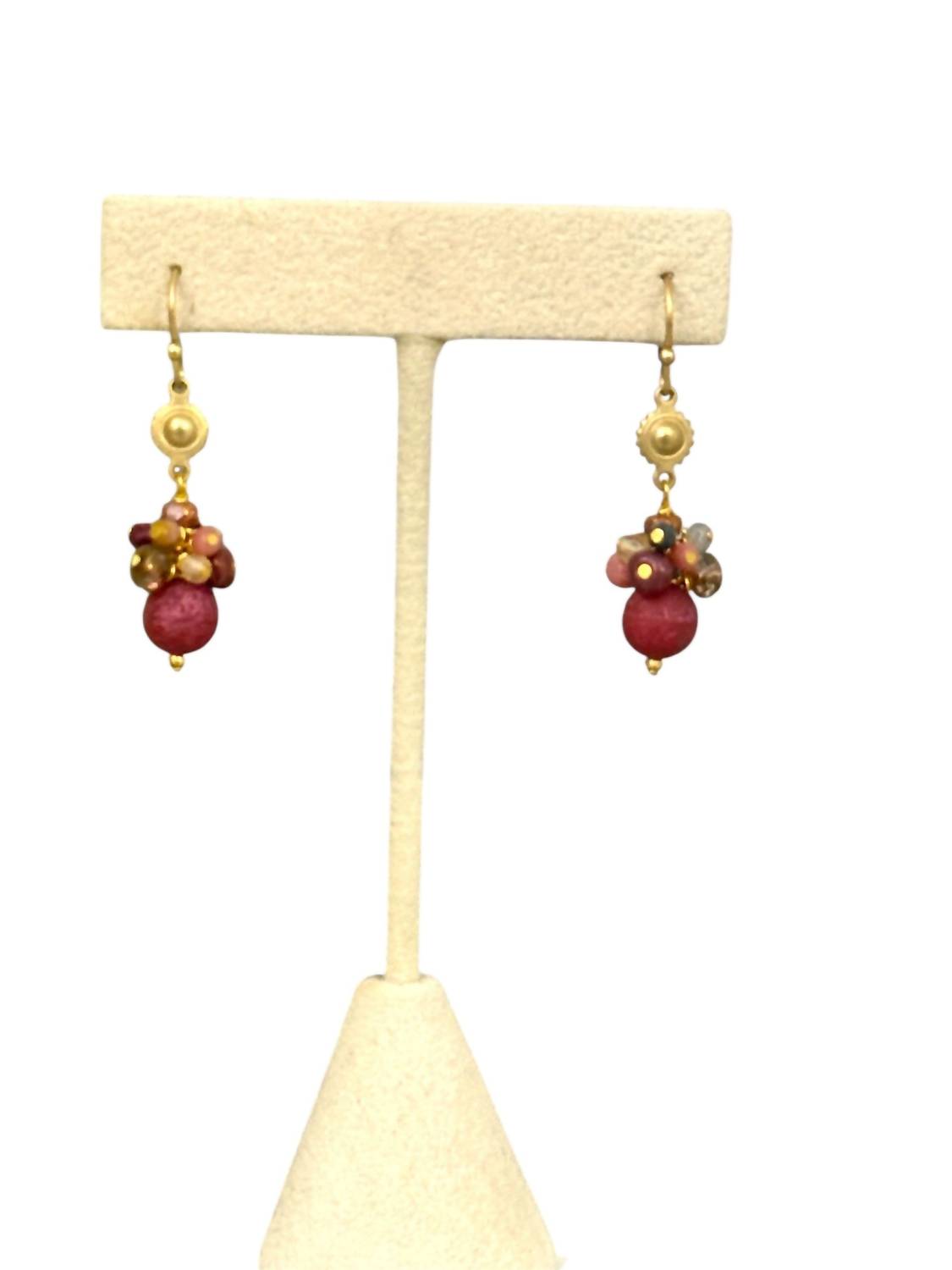 Anne Vaughan - Blossom Czech Glass Cluster Earring
