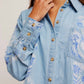 Free People - Airbrushed Denim Top