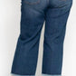 Judy Blue - High Rise Button Fly Crop Wide Leg Jeans