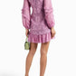 Alexis - Malicha Crocheted Lace And Fil Coupé Georgette Mini Dress