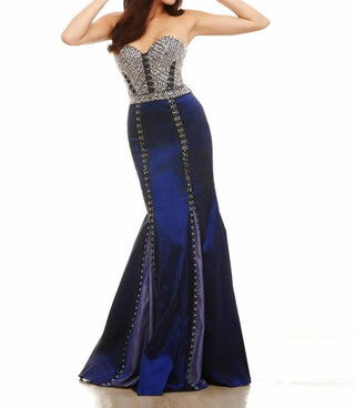 Mac Duggal - Vestido de noite com decote em coração e detalhes embelezados