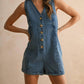 Miou Muse - Venita Button Front Romper