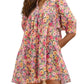 Entro - Angela Floral Print Mini Dress