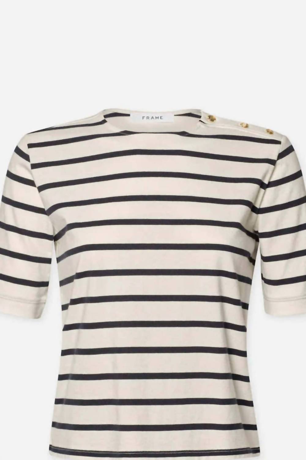 Frame - Button Detail Tee Top