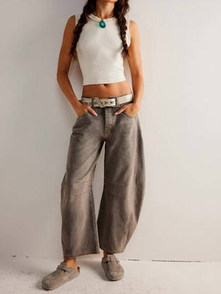 Free People - Good Luck Barrel Jeans