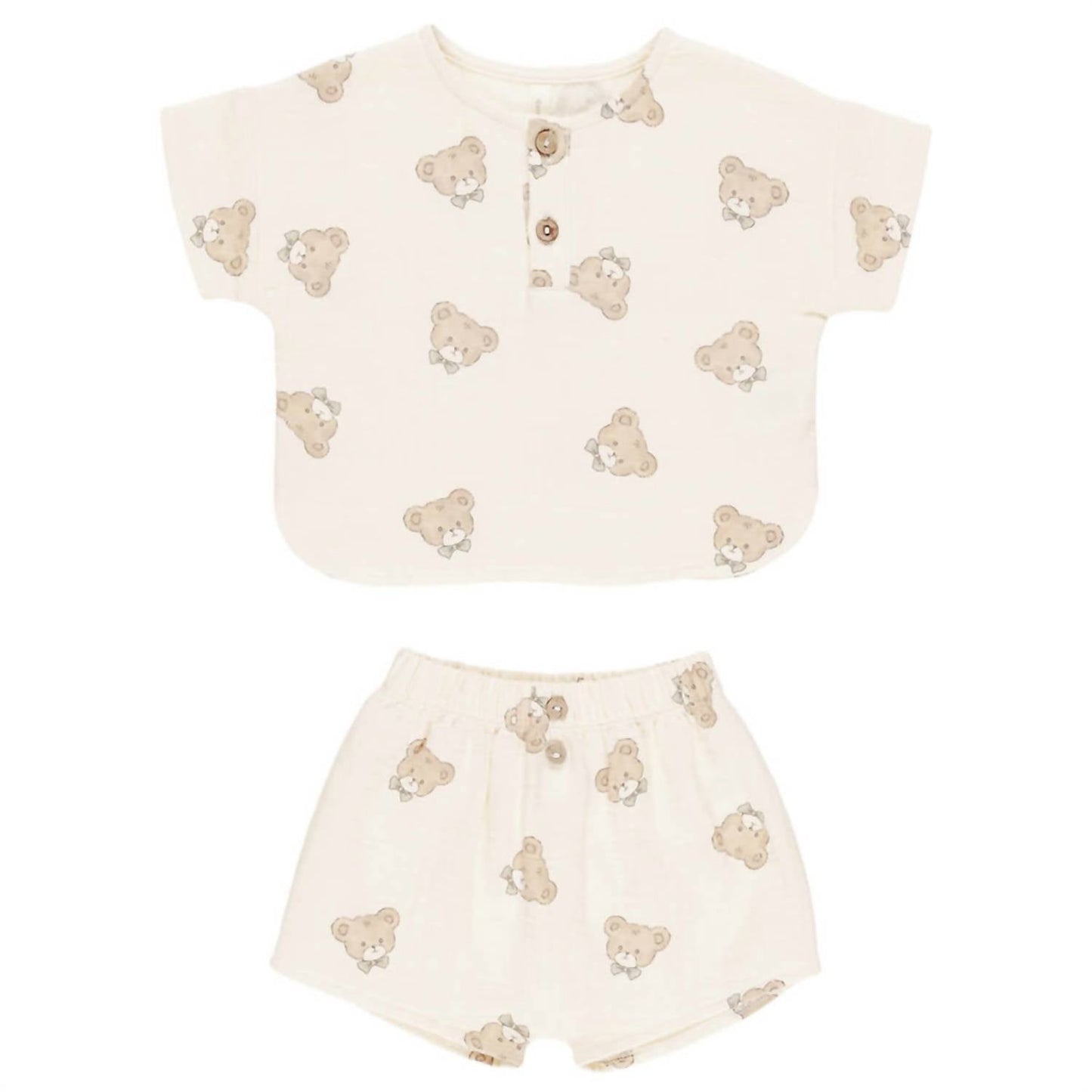 Quincy Mae - Teddy Woven Boxy Top + Short Set