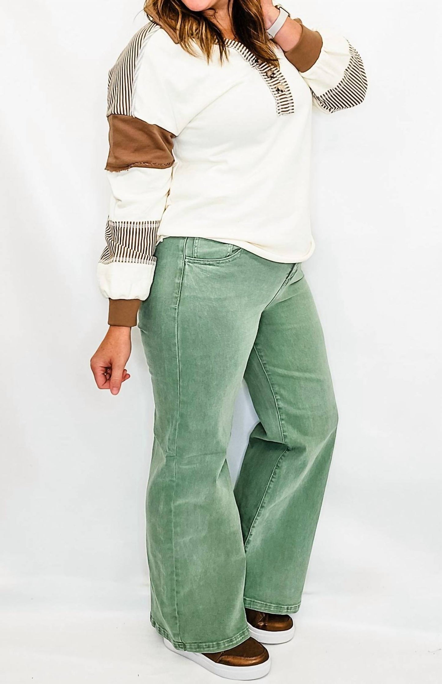 Risen - High Rise Wide Leg Jeans