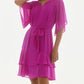 Joseph Ribkoff - Tiered Ruffle Chiffon Midi Dress
