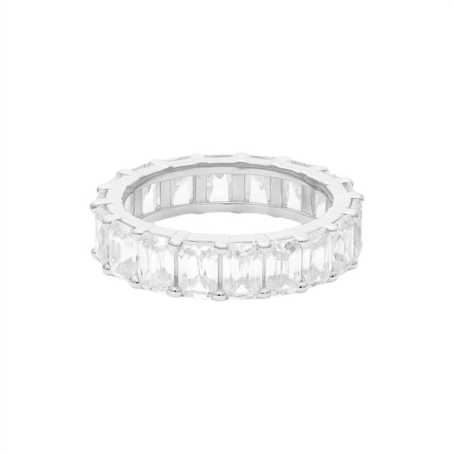 Atlanta Jewelers Supply - Women's Radiant Cut Moissanite Eternity Band Ring