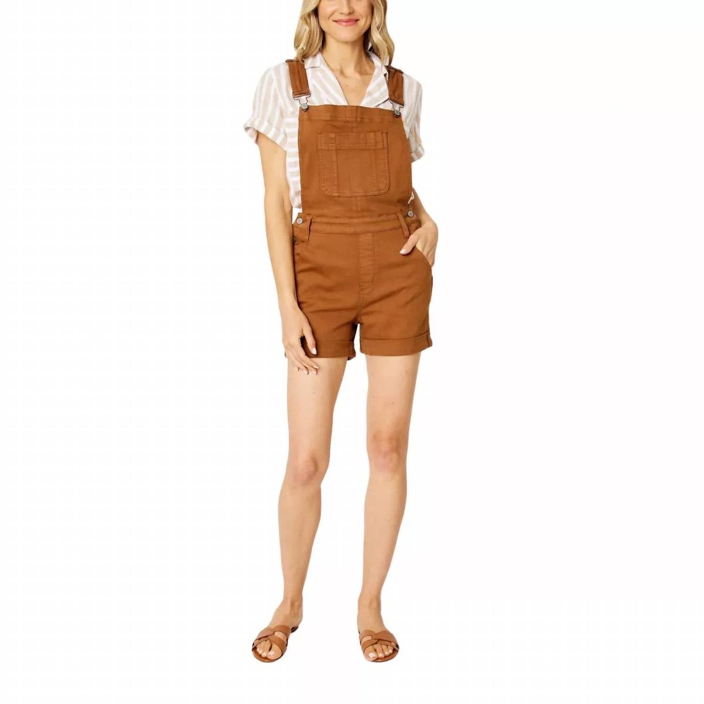 Judy Blue - Pomona Beach Overall Shorts