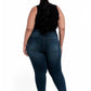 1822 Denim - High-rise Pull-on Skinny Ankle Jeans - Plus