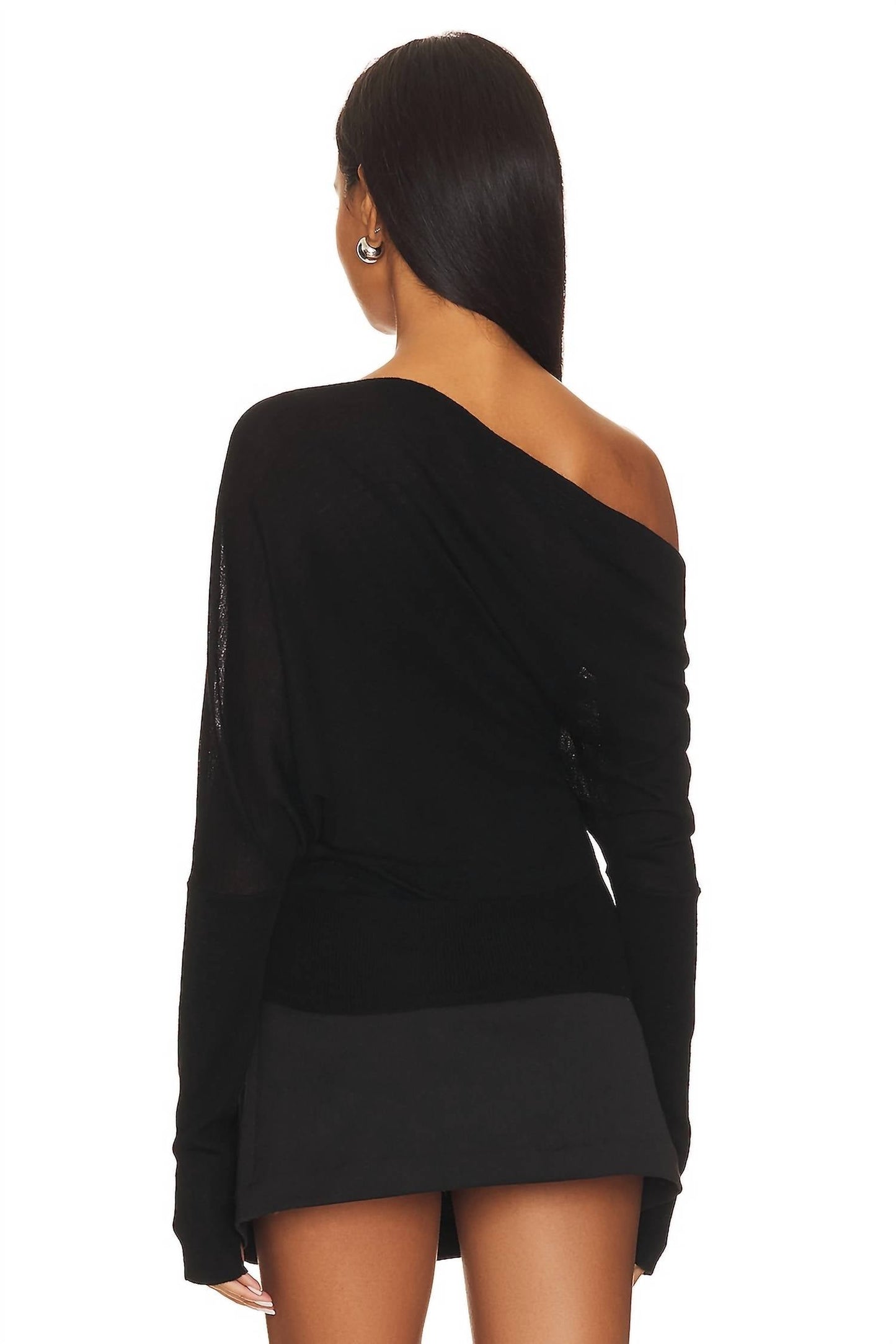 Enza Costa - Women's One Shoulder Sweater
