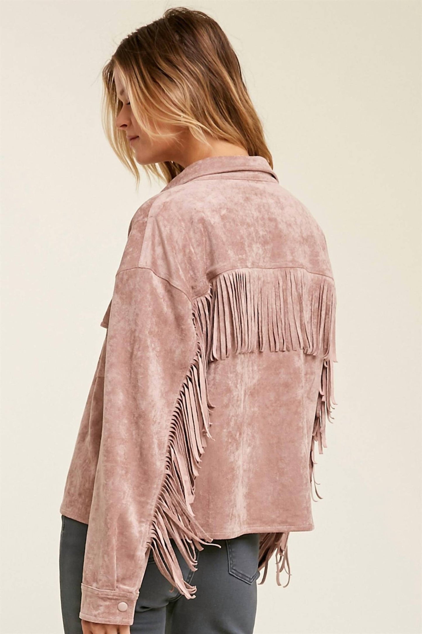 Wishlist - Fringe Sueded Jacket