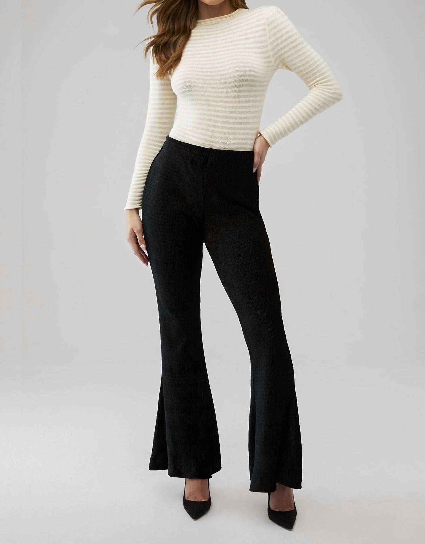 Free People - Charming Velvet Flare Pants